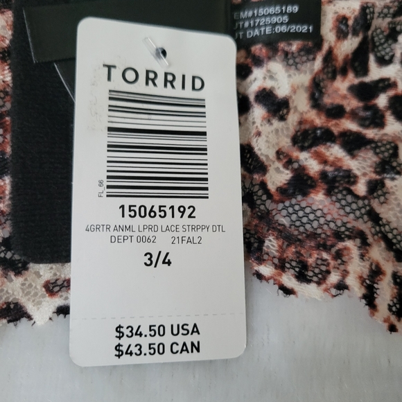 Torrid leopard lace garter - Picture 4 of 5